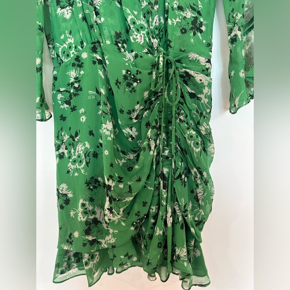 Veronica Beard Sean Silk Ruched Mini Dress - Picture 7 of 11